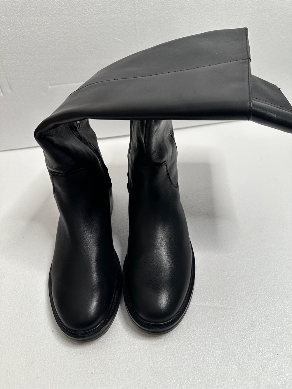 Madewell The Drum gold black  Leather Mid-Calf Women's Boots size 8.5 comfortabl
